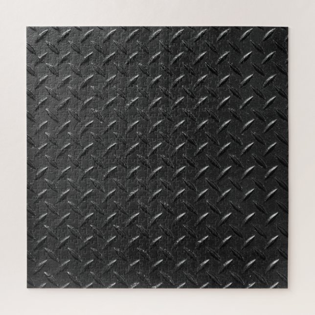Black steel, fluted metallic texture. jigsaw puzzle (Vertical)