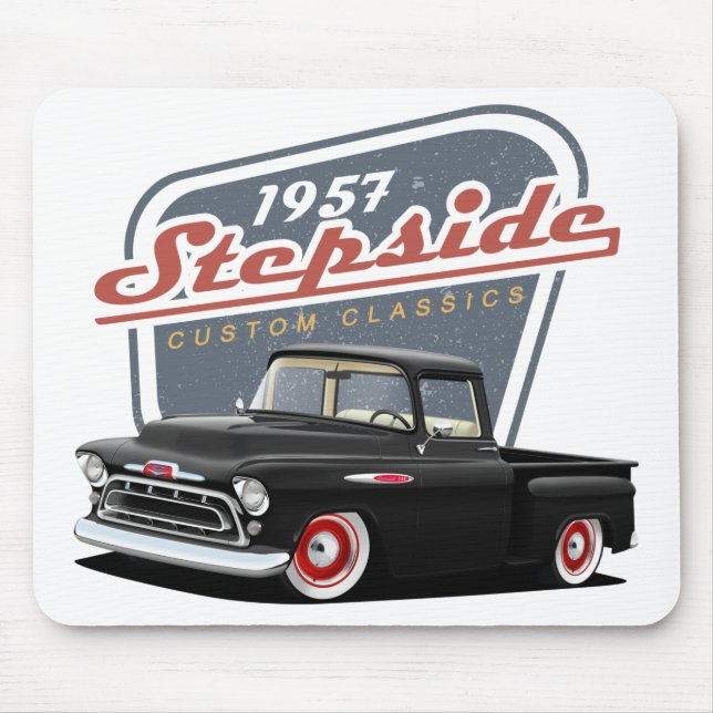 Black Stepside Classics Mouse Pad (Front)