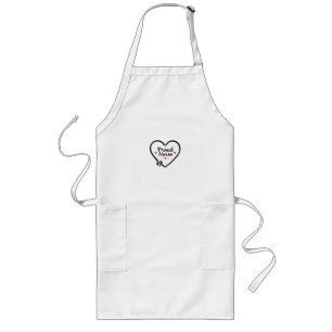 Black Stethoscope Forming Heart Shape with “Proud Long Apron