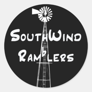 Black Sticker White Horizontal Text