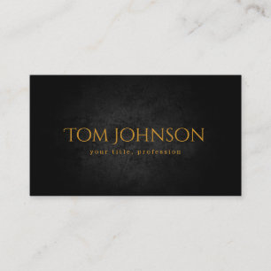 Black Stone & Golden Text Font For Your Business Card