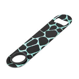 Black Stones Bright Turquoise Geometric Forms