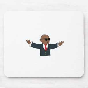 Black Stonk Guy Mouse Pad