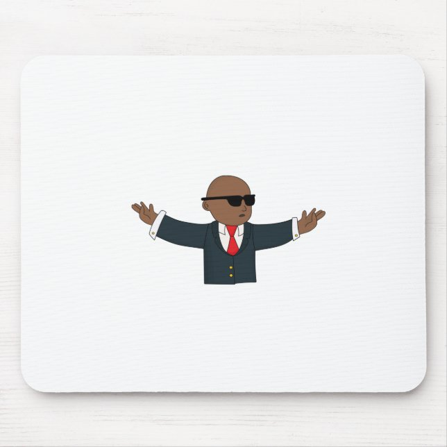 Black Stonk Guy Mouse Pad (Front)