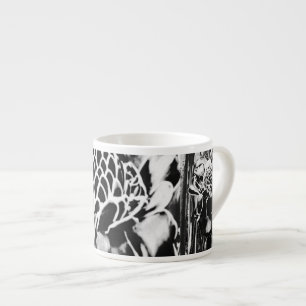 Black Strawberry Cappuccino/Espresso Porcelain Mug