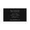 Black Stripe Business Card