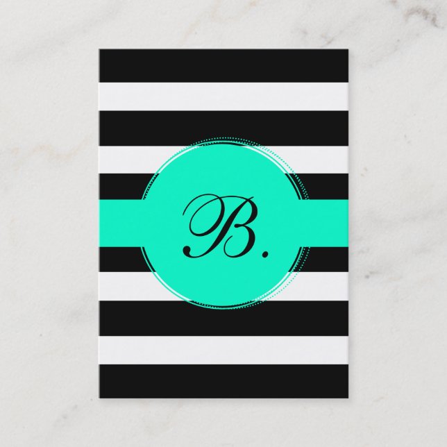 Black Stripe Calling Card (Front)