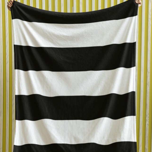 Black Stripe Fleece Blanket (Creator Uploaded)
