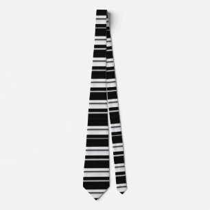 Black Stripe Tie – Bold Modern Accessory