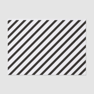 Black Stripe Tissue Paper