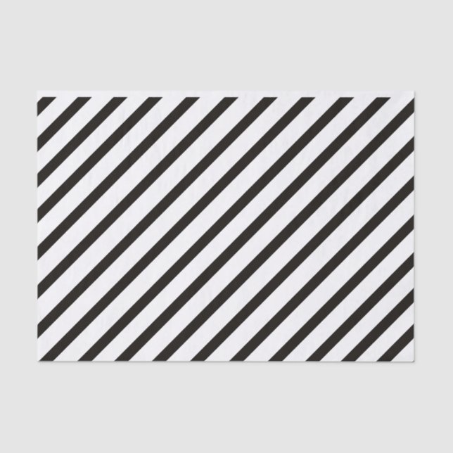 Black Stripe Tissue Paper (Front)