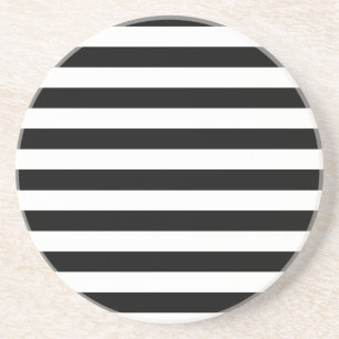 Black Stripes Coaster