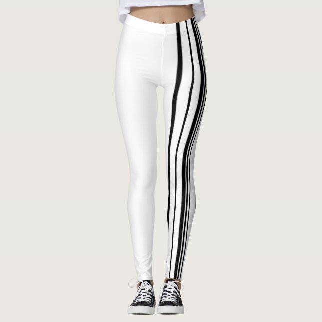 Black stripes leggings (Front)