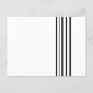 Black stripes postcard
