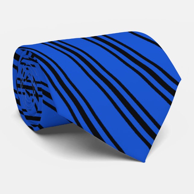 Black stripes tie (Rolled)