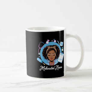 Black Strong Nurse Afro Girl Melanin African Ameri Coffee Mug
