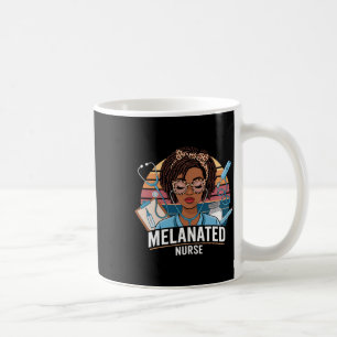 Black Strong Nurse Afro Girl Melanin African Ameri Coffee Mug