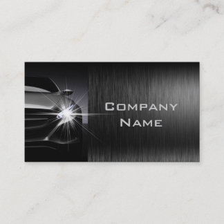 Black Stylish Automotive Business Card