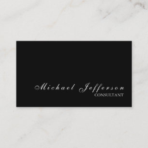 Black Stylish Professional Modern Business Card