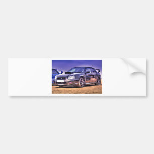 Black Subaru Impreza WRX STi Bumper Sticker
