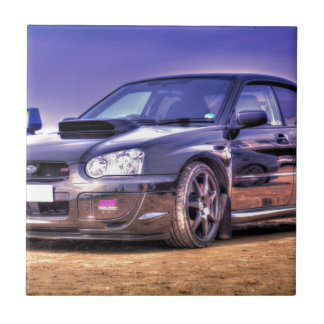Black Subaru Impreza WRX STi Ceramic Tile