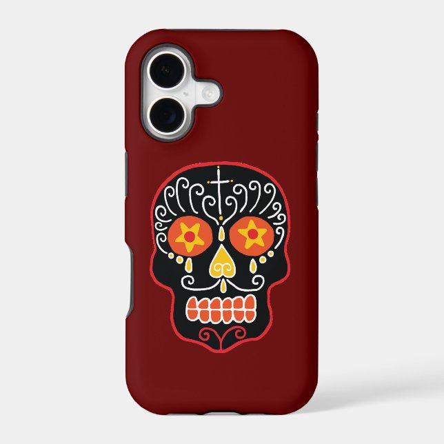 Black Sugar Skull  Case-Mate iPhone Case (Back)