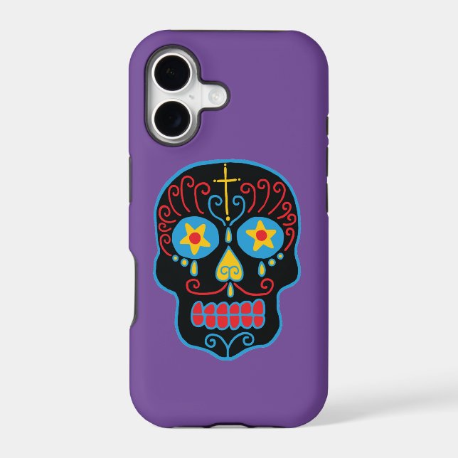 Black Sugar Skull  Case-Mate iPhone Case (Back)