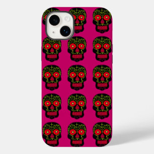 Black Sugar Skull Case-Mate iPhone 14 Plus Case