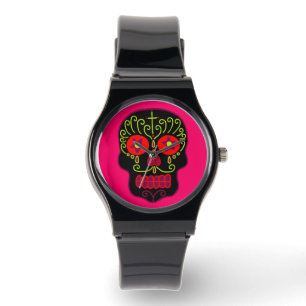 Black Sugar Skull Watch