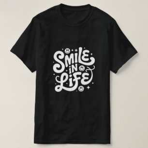 Black Summer T-shirt for men '' Smile in Life''