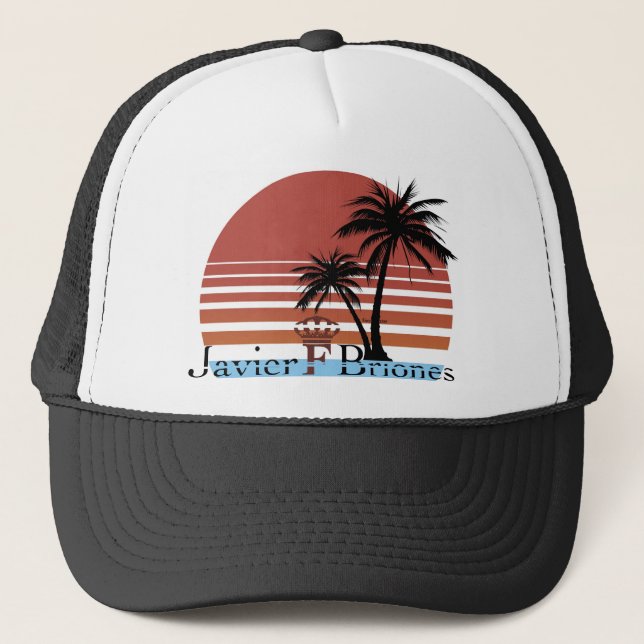 Black Summer Trucker Hat (Front)