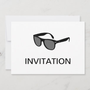 Black Sunglasses Invitation