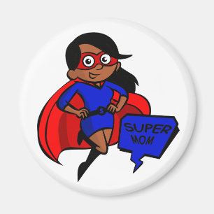black super mum magnet