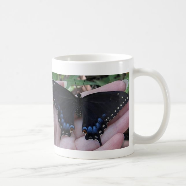 Black Swallowtail Butterfly#1-mug Coffee Mug (Right)