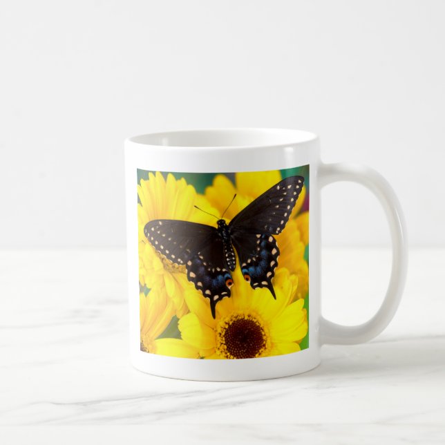 Black Swallowtail butterfly Coffee Mug (Right)