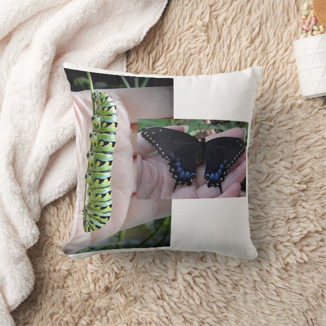Black Swallowtail Caterpillar/Butterfly Cushion (Blanket)