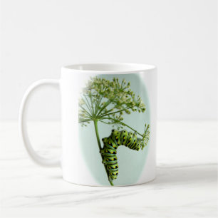 Black Swallowtail Caterpillar eating parsley-mug Coffee Mug