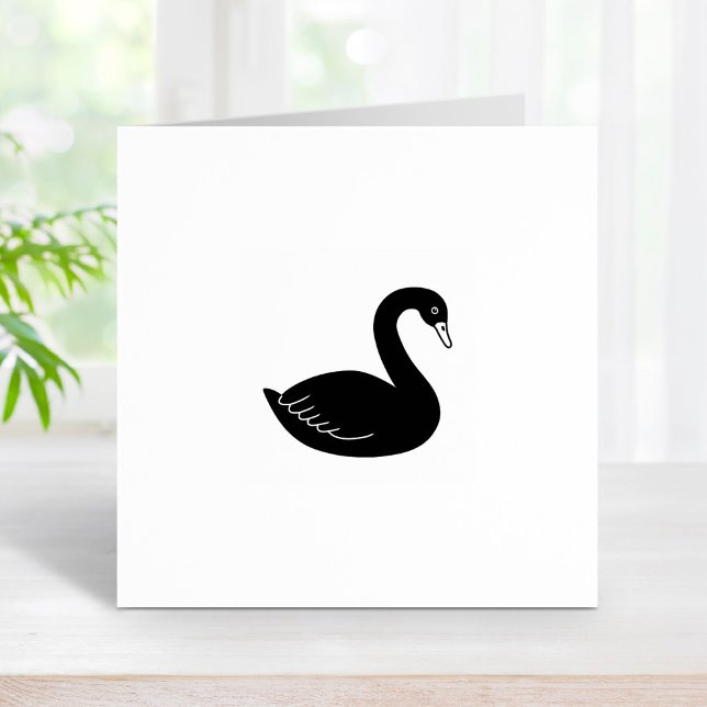 Black Swan 1x1 Rubber Stamp (Creator Uploaded)