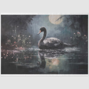 Black Swan 4 Decoupage Paper
