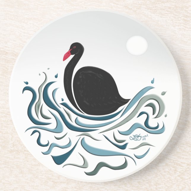 Black Swan Coaster (Front)