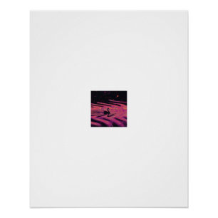 Black Swan Cosmic Swirl Waters Poster
