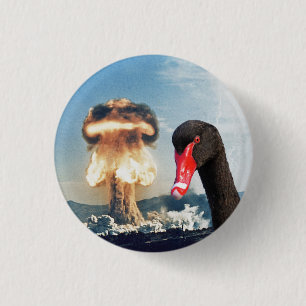 Black Swan Disaster 3 Cm Round Badge