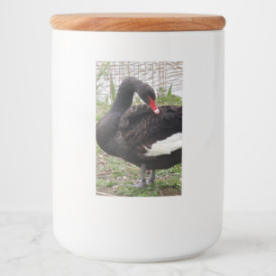 Black Swan Food Container Label