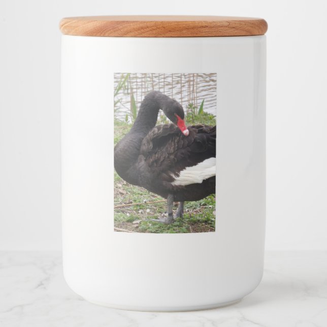 Black Swan Food Container Label (Front)