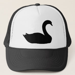 black swan icon trucker hat