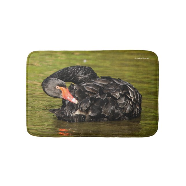 Black Swan in the Pond Bath Mat (Front)