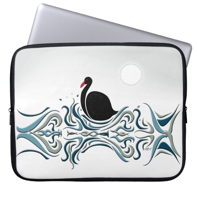 Black Swan Laptop Sleeve (Front)