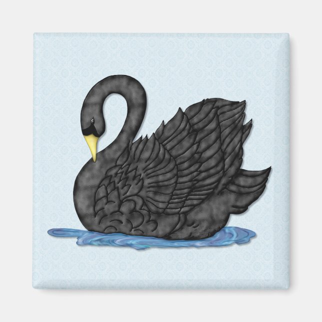 Black Swan Magnet (Front)