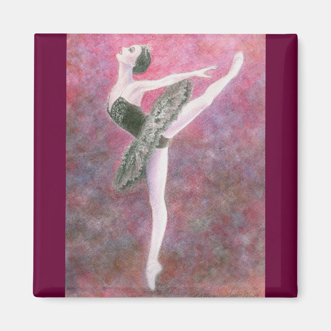 Black Swan Magnet (Front)