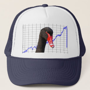 Black Swan Market Crash Trucker Hat
